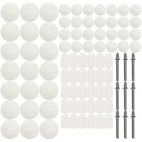 ราคา แผ่นกำมะหยี่ขัดถู88ชิ้น ล้อขัดจุดและชุดแกนหมุนวัตถุสำหรับ Dremel (835494922)