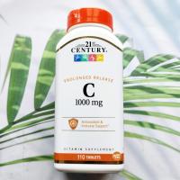ราคา วิตามินซี Vitamin C แบบ Prolonged Release 1000mg 110 Tablets 21st Century (8444899649)