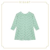 ราคา Kloset Embroiderd Long Sleeved Dress SS19 KD005 (7745209268)