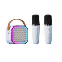 ราคา Hot selling Mini K12 karaoke แบบพกพา ลำโพงบลูทูธ TF AUX USB TF ลำโพงบลูทูธแบบพกพา ไมโครโฟนคู่ ลำโพงร้องคาราโอเกะ มีแสงไฟสีรุ้งสวย ลําโพง (21233081572)
