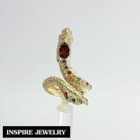 ราคา Inspire Jewelry แหวนพญานาคนพเก้า ตัวเรือนอัลปาก้าอย่างดี พรเก้าประการ นำโชค เสริมดวง ปรับขนาดได้ (109238639)