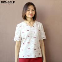 ราคา MIX SELF เสื้อเบลาส์ผ้าลูกไม้มีลายปัก รุ่น IB7262A (7876383030)