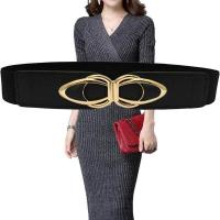 ราคา AngelCity PU Leather Elastic Wide Belt Women Stretch Thick Waist Belt for Dress Plus Size (18835486997)