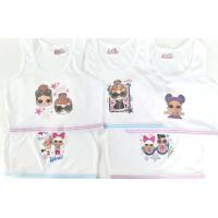 ราคา เสื้อกล้ามครึ่งตัวเด็กผู้หญิงลายGLT เซต5ตัว ราคา 199บาท (7167748392)