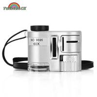ราคา Twister CK 60x Handheld Portable Led Mini Magnifier Microscope Magnifying Glass Money Detector Light With Storage Bag (20217589544)