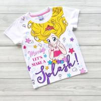 ราคา เสื้อยืดสีขาวคอตตอน พิมพ์กากเพชรลาย Merridy เด็กผู้หญิง MD660327 S XL สำหรับเด็กอายุ 4 10 ปี สินค้าพร้อมส่ง (20049409958)