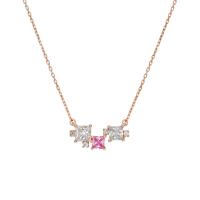 ราคา A CEMI Mlninail Necklace สร้อยคอเงินแท้ ชุบทอง 18K โรสโกลว์ (625088369)