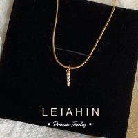 ราคา LEIAHIN 18K Gold Letter Necklace Iced Initial Choker A Z Pendant Necklaces For Women Fashion Accessories Hypoallergenic Jewelry (19679164265)