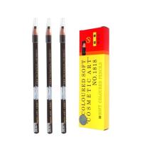 ราคา 12แท่ง กล่อง Coloured Soft Costful Pen No 1818 ดินสอเขียนคิ้วเชือกดึง คิ้วเชือก (20316397599)