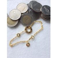ราคา สร้อยมือโซ่ITALYพร้อมจี้ ร่ำรวย เงินทอง พิเศษชุบทองคำ18k (17874318376)