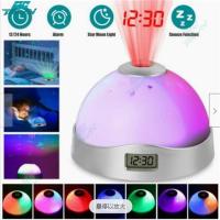 ราคา RCTOWN 2024New โปรเจคเตอร์ดิจิทัล Led นาฬิกาปลุกเปลี่ยนสีได้7สีแสดงเวลาง่ายที่จะเซ็ทนาฬิกาไฟกลางคืนหลากสี (20627825925)