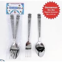 ราคา ช้อนส้อม ช้อนส้อมการ์ตูน ช้อนส้อมโดเรม่อน ช้อนส้อมพกพา (12544938240)