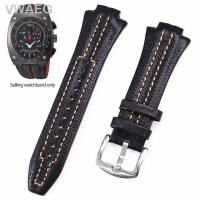 ราคา สายรัดสายนาฬิกาหนังแท้ยก5มม ของ27x1สำหรับซีรีย์ Seiko Sportura สร้อยข้อมือ SNL017P1 SNA595P2 SNL029P2 SNL021P1 (19670192851)