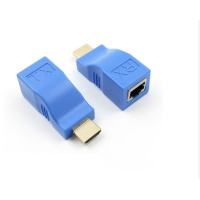 ราคา HDMI Extender 4k RJ45 Ports LAN Network HDMI Extension up to 30m Over CAT5e 6 UTP LAN Ethernet Cable for HDTV HDPC (1378372141)