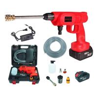 ราคา BONCHI เครื่องฉีดน้ำแรงดันสูงไร้สาย ปืนอัดฉีดน้ำแรงดันสูงไร้สาย ปืนอัดฉีดล้างรถทำความสะอาดพื้น แบต 1 ก้อน แรงสุด 168V (19437524201)