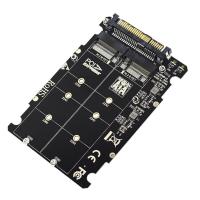 ราคา 2 in 1 M 2 NVMe SATA U2PCB M 2 NVME SSD Key M Key B SSD to U 2 SFF 8639 Adapter PCIe M2 Converter Desktop Computer Parts (19108393858)