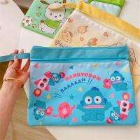 ราคา แฟ้ม แฟ้มใส่เอกสาร แฟ้มลายการ์ตูน แฟ้มน่ารักๆ ไม่หักงอง่าย มี1ซิป และหูหิ้ว Sanrio Character แบบ 2 ช่อง ขนาด A4 35 26 5 cm (20256297098)