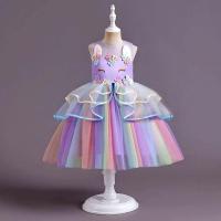 ราคา พร้อมส่ง ชุดเดรสยูนิคอร์น ชุดเดรสโพนี่ สีรุ้ง สไตล์เจ้าหญิง no u02 (17827342060)