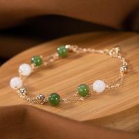 ราคา สร้อยข้อมือหยกทอง14K สำหรับสไตล์ผู้หญิงนานาชาติพวงกุญแจหางที่เรียบง่ายและปรับได้ (19724621213)