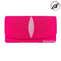 ราคา กระเป๋าสตางค์ผู้หญิงใบยาว สไตล์ 3พับเลดี้ กระเป๋าเงินหนังปลากระเบนแท้ สีเลือกได้ ใส่เงิน บัตร ทนทานเป็นเลิศ หนังแท้ 100 (16742696260)