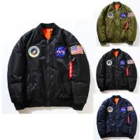 ราคา เสื้อแจ็คเก็ต คอปก พิมพ์ลาย NASA er แบบเข้ารูป แฟชั่น สำหรับผู้ชาย (16452341816)