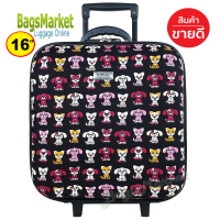 ราคา Bagsmarket Luggage Wheal กระเป๋าเดินทางหน้านูน 16x16 นิ้ว กระเป๋าล้อลาก กระเป๋าเดินทาง Code F33516 Micky Perfume Flower (16108927024)