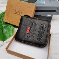 ราคา กระเป๋าสตางค์ผู้ชายซิปรอบ หนังวัวแท้100 ทั้งใบ กระเป๋าสตางค์แนววินเทจ สุดเท่ กระเป๋าสตางค์ผู้ชายคลาสสิค ทรงสวยมากๆ พร้อมกล่องแบรนด์ (16334131254)