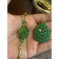 ราคา พร้อมส่ง ชุดเซทพลอยเขียว มรกต พร้อมข้อมือ เข้าเซทใส่ติดตัวได้ (16387961581)