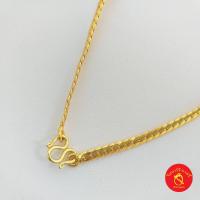 ราคา สร้อยคอทองโคลนนิ่งลายเลสแบน 2 สลึง หรือ 50 สตางค์ (12108155710)