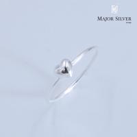 ราคา Heart ball ring แหวนบอลหัวใจ 5 มิล แหวนเงินแท้ 92 5 แฟชั่น เก๋ๆ น่ารักๆ สไตล์มินิมอล แหวนเงินแท้ 100 Major Silver (10035849505)