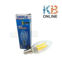ราคา หลอดจำปา LED Filament C35 E14 2W 2700K 4W 2700K วอร์มไวท์ OPPLE (9496186394)