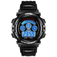ราคา SMAEL นาฬิกาข้อมือเด็ก Sport Digital LED ระบบแสดงตัวเลข รุ่น SM0508D NEW พร้อมกล่องเหล็ก SMAEL เท่ห์ (1496413000)