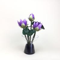 ราคา ดอกบัวสีชมพู แจกันดอกบัวประดิษฐ์ ดอกบัวปลอมพร้อมแจกัน (16586391426)