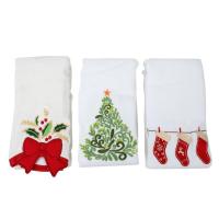 ราคา Christmas Series Cotton Towels Christmas Bells Christmas Tree Stockings Towels Towels Decoration Gifts Embroidered Towels Christmas Gift Towels (17324669942)