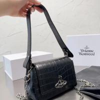ราคา Vivienne กระเป๋าสะพายไหล่ลายจระเข้ Baguette กระเป๋าดาวเสาร์แฟชั่นของผู้หญิง (20517624319)
