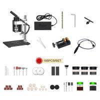ราคา ชุดสว่านแท่นเล็กอเนกประสงค์แบบปลั๊ก EU 220V เครื่องเจาะการขัดการตัดสำหรับงานไม้โลหะงานประดิษฐ์ทำมือเครื่องเจาะตั้งโต๊ะขนาดเล็กความแม่นยำสูง (20680506349)