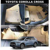 ราคา พรมปูพื้นรถยนต์5D TOYOTA COROLLA CROSS พรม5D VIP 13มิล ลายสามมิติ3ชิ้น เสริมใยดักฝุ่น4ชิ้น (4211000466)
