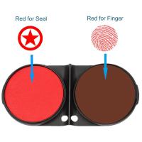 ราคา Super Cinnabar Inkpad Calligraphy Painting Red Blue Ink Paste Round Chinese Yinni Waterproof Anti smudge Chinese Seal Red Ink Pad Zhusha Ink Pad for hanko stamp pad chop signature (14004735783)