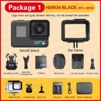 ราคา GoPro Hero 6 Black Action Camera 4K 60fps Ultra HD รถจักรยานยนต์วิดีโอบล็อกหมวกกันน็อคกล้อง Professional Anti Shake Digital Cameras (19618333302)