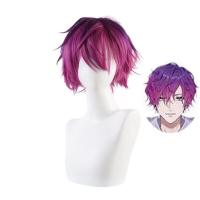 ราคา Liulin vtuber Rainbow Club Virtual idol anchor Uki Violeta cos wig Purple gradient Cosplay (16524767677)