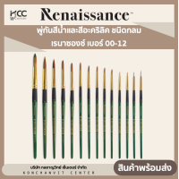 ราคา พู่กันสีน้ำและสีอะคริลิค ชนิดกลม เรนาซองซ์ Renaissance เบอร์ 00 12 (19493637012)
