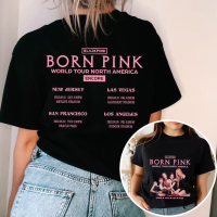 ราคา เสื้อ Blackpink วินเทจ เสื้อ Blackpink Born Pink เสื้อ Blackpink World Tour เสื้อ Blackpink Lisa Jennie Jisoo Rose T SHIRT (20159170412)