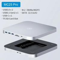 ราคา Hagibis USB ฮับ C กับฮาร์ดไดรฟ์ประเภท C Docking Station 2 5 SATA NVMe M 2 SSD เคส4K DP USB3 0 M1 M2สำหรับ Mac Mini (21171071254)