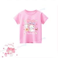 ราคา Sanrio Kuromi Melody Cinnamoroll เสื้อยืดและ JK ชุดเดรสเจ้าหญิงลายสก็อต2ชิ้นพร้อมโบว์ผูกชุดชุดงานปาร์ตี้คอสเพลย์เด็กผู้หญิง (21208932975)