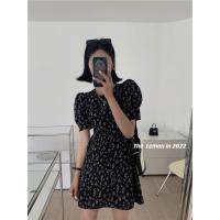 ราคา พร้อมส่ง เดรสสั้น เดรสลายดอก เว้าเอว น่ารักมากๆ มาใหม่ (18294163549)