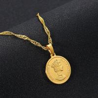 ราคา เครื่องประดับยุโรปและอเมริกาสร้อยคอเหรียญวินเทจ Elizabeth II สร้อยคอของขวัญผู้หญิงชุบทองแดงแฟชั่น (16335300141)