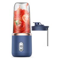 ราคา ขายร้อน คุณภาพสูง 6ใบมีดคั้นน้ำผลไม้ถ้วย500ML USB เครื่องปั่นสมูทตี้ถ้วยมินิชาร์จผลไม้คั้นอาหารผสมน้ำแข็ง Crusher แบบพกพาไร้สายคั้นน้ำ (16932447491)