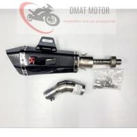 ราคา Sale สลิปออน R3 MT03 พร้อมปลายท่อ AK shorty 13 นิ้ว ฟรีแคทลดเสียง (21239762659)