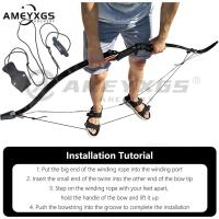 ราคา AMEYXGS เครื่องมืออุปกรณ์คันธนูสำหรับคันธนู Recurve สำหรับติดตั้ง Bow String (19357260478)