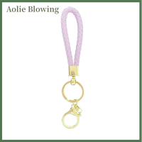 ราคา Aolie พวงกุญแจเชือกถักหนังพียูสีสันสดใสที่ใส่พวงกุญแจห่วงทำพวงกุญแจกระเป๋าจี้ตกแต่งสำหรับเด็กผู้หญิงของขวัญเล็กๆสุดสร้างสรรค์ (20134852247)